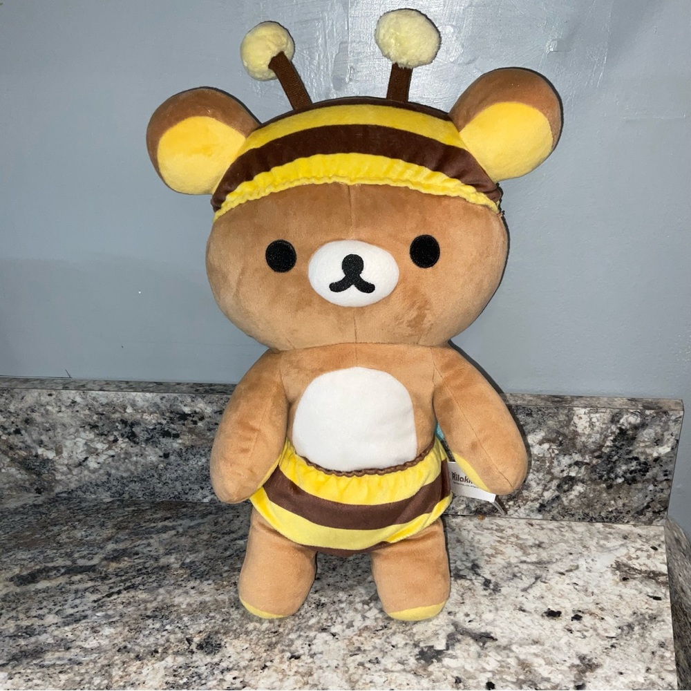 Rilakkuma Meets Honey Bee 15" Plush Bear 2017